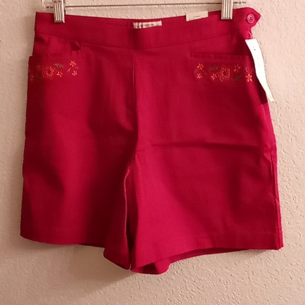 NEW ST John's Bay Summer Grannycore Cruise Beachy Size 8  Wine Color B8